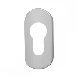 Rosace ovale pour porte châssis ESO210 clé I - inox satiné - 70x30 mm KARCHER DESIGN