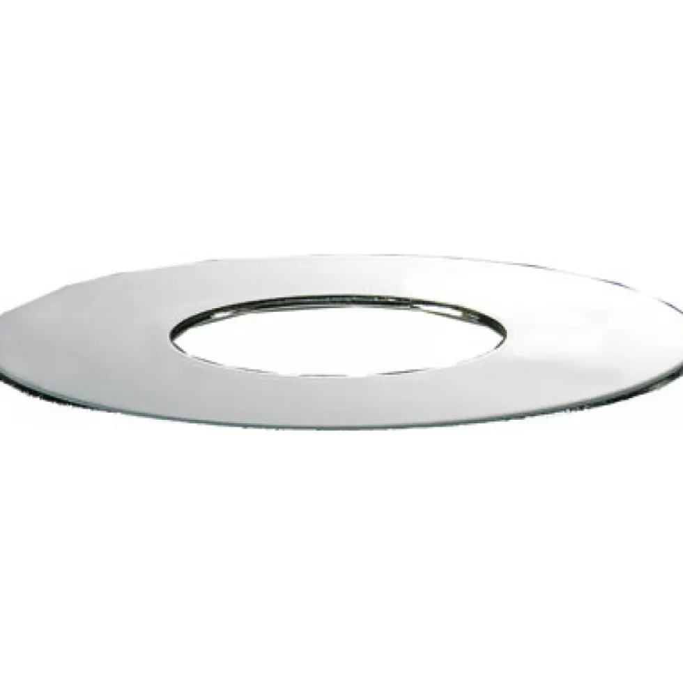 Rosace plate chromée - diamètre 65 mm - vendu par paire DELABIE
