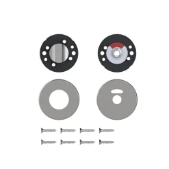 Rosace ronde pour poignée de porte - en inox 202 - LC VACHETTE