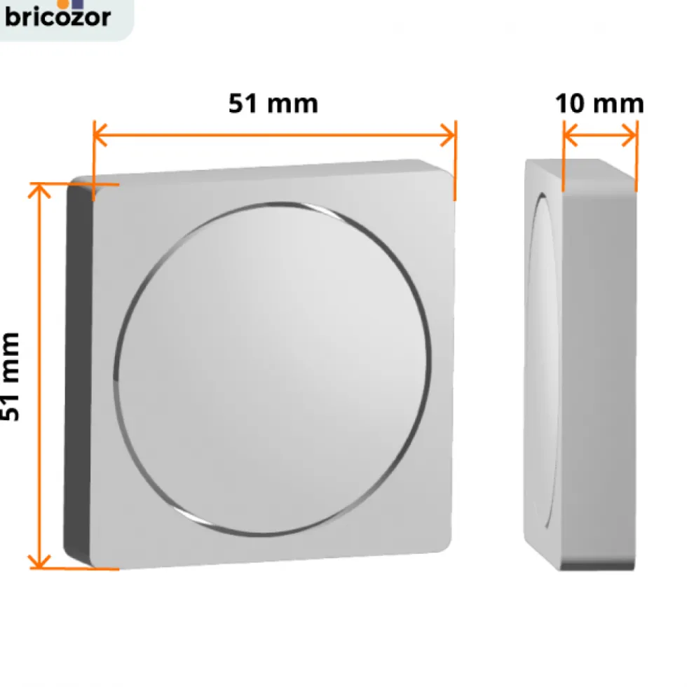 Rosaces pour poignées de porte - aluminium - Wagram CADAP