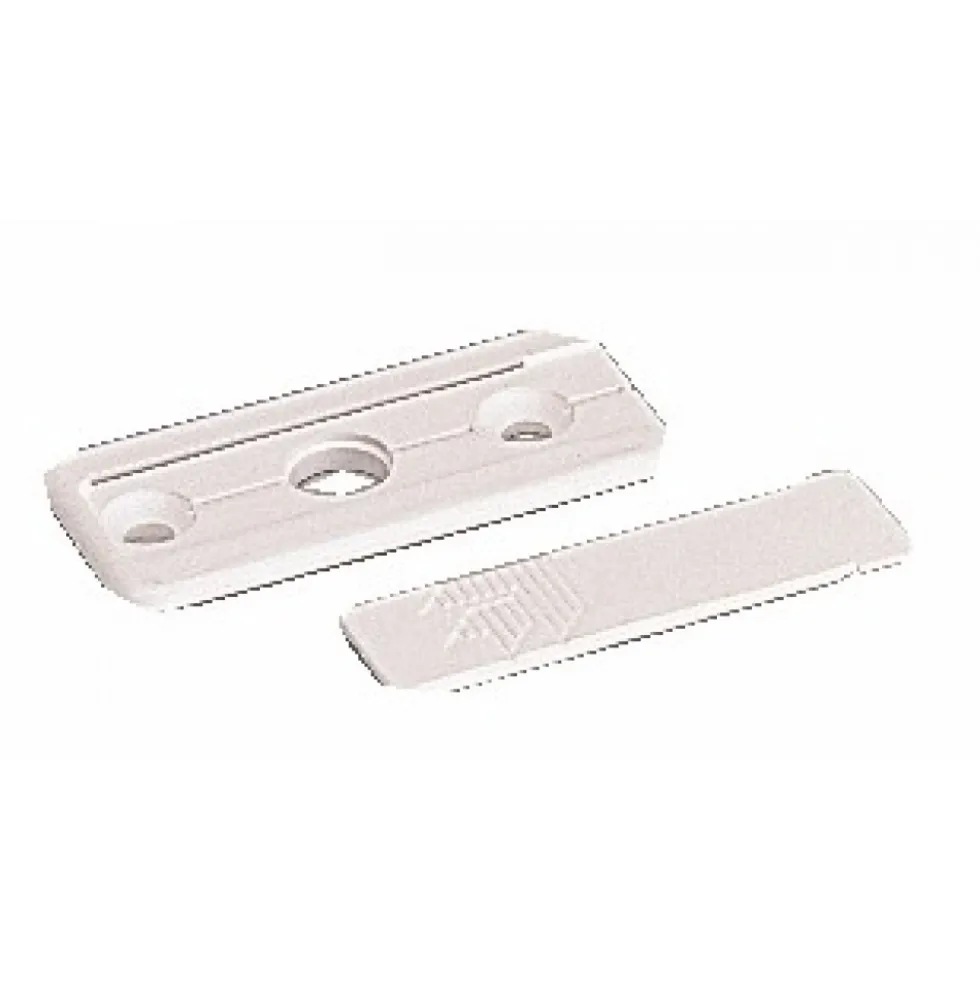 Rosette et cache pour coulissant simple de menuiseries pvc FERCO