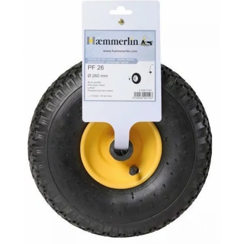 Roue de diable gonflable diamètre 260mm PF 26 HAEMMERLIN