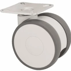 Roulette collectivité, bande polyamide, sur platine, roue pivotante TENTE