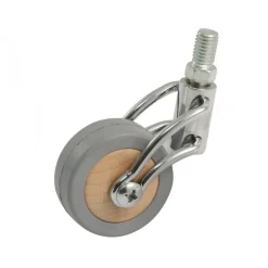 Roulette de meuble sur tige chromée - charge 50 kg AVL