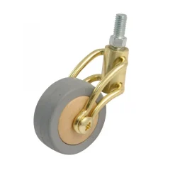 Roulette de meuble sur tige laitonnée - charge 50 kg AVL