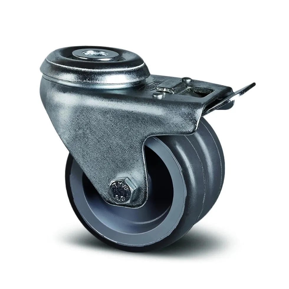 Roulette pivotante double galet blocage total - à œil - Agila Twin TENTE
