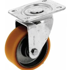 Roulette pivotante - sur platine - roue althane - Fortainer GUITEL