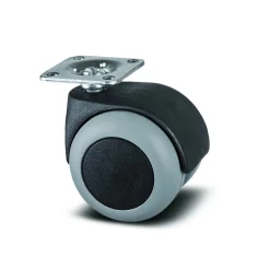 Roulette pivotante table et bureau - platine - ø50mm - Lumina TENTE