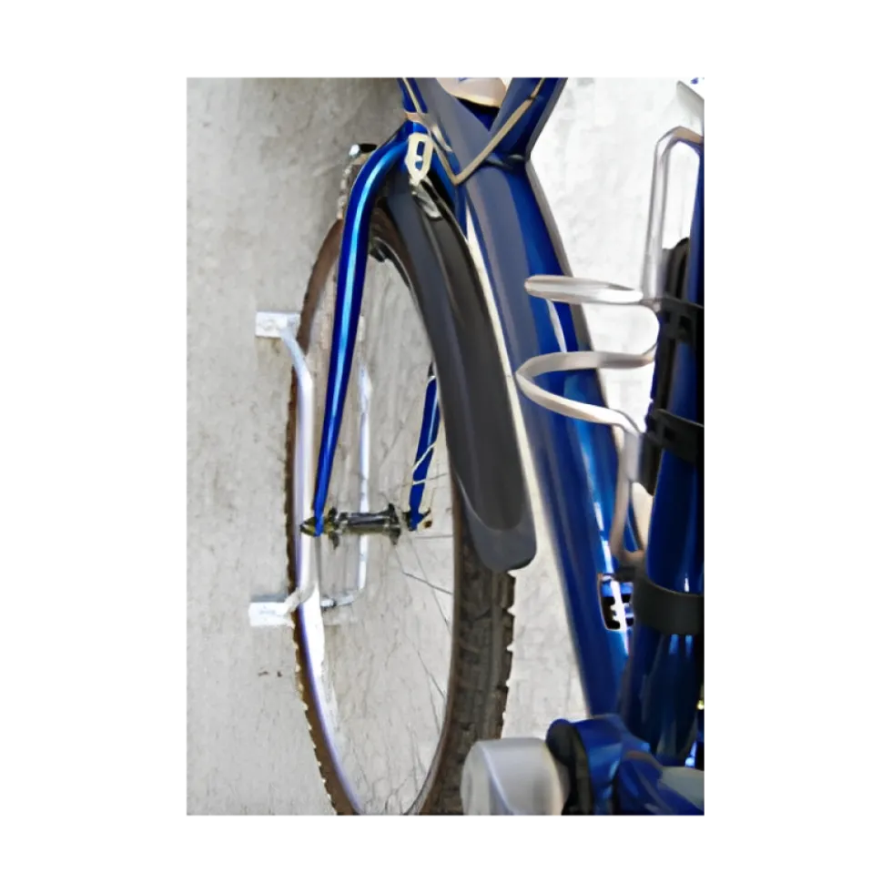 Râtelier porte-vélos modulable 1 place en acier zingué chromé VISO