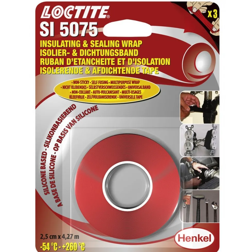 Ruban auto-amalgamant multiusages Loctite SI 5075 - 25mm x 4,27m LOCTITE