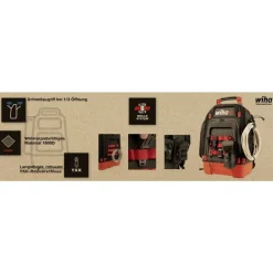 Sac à dos d'outils pour électricien - 28 pièces WIHA