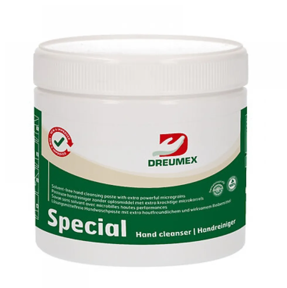 Savon pâte à microbilles végétales Special en pot DREUMEX