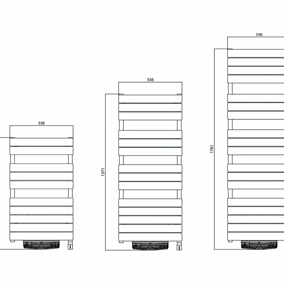 Sèche-serviettes électrique Adélis Integral - 750 + 1000 watts ATLANTIC