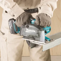 Scie circulaire à métaux sans fil LXT® 18V 5 Ah - Ø 136 mm - DCS552RTJ MAKITA