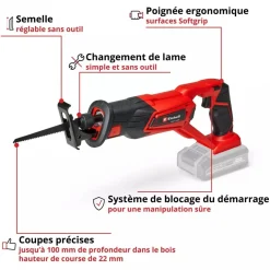 Scie sabre universelle sans fil - TE-AP 18/22 Li-Solo - Power X-Change EINHELL