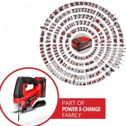 Scie sauteuse sans fil TC-JS 18/70 Li (1x2,5Ah) - Power X-Change EINHELL