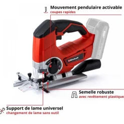 Scie sauteuse sans fil - 18V - TE-JS 18/80 Li-Solo - Power X-Change EINHELL
