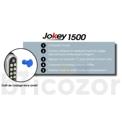 Serrure à code mécanique - contrôle des accès - Jokey 1500 LOKOD