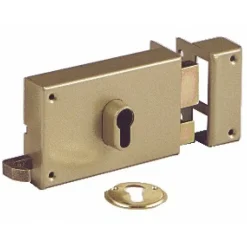 Serrure en applique horizontale à tirage - cylindre européen - 7415 VACHETTE