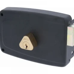 Serrure en applique horizontale - à tirage et bouton intérieur - Match JPM