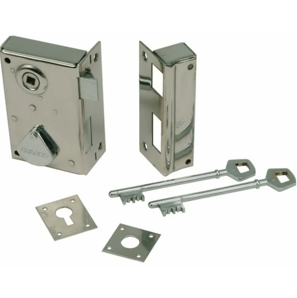 Serrure en applique verticale - inox - clefs à 4 gorges - 219 DEVISMES