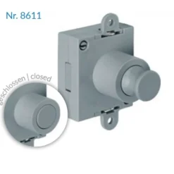 Serrure espagnolette avec verrou - pêne dormant Push Lock - axe 25mm JUNIE