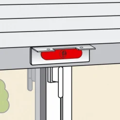 Serrure extraplate pour volets roulants avec 3 clés - blanc TORBEL
