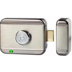 Serrure électrique en applique avec bouton moleté à émission Izyx