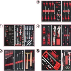 Servante d'atelier Racing - 7 tiroirs - 187 outils KS TOOLS
