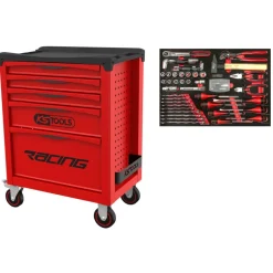 Servante d'atelier Racing - 5 tiroirs - 84 outils KS TOOLS