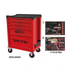 Servante d'atelier Racing - 5 tiroirs - 184 outils KS TOOLS