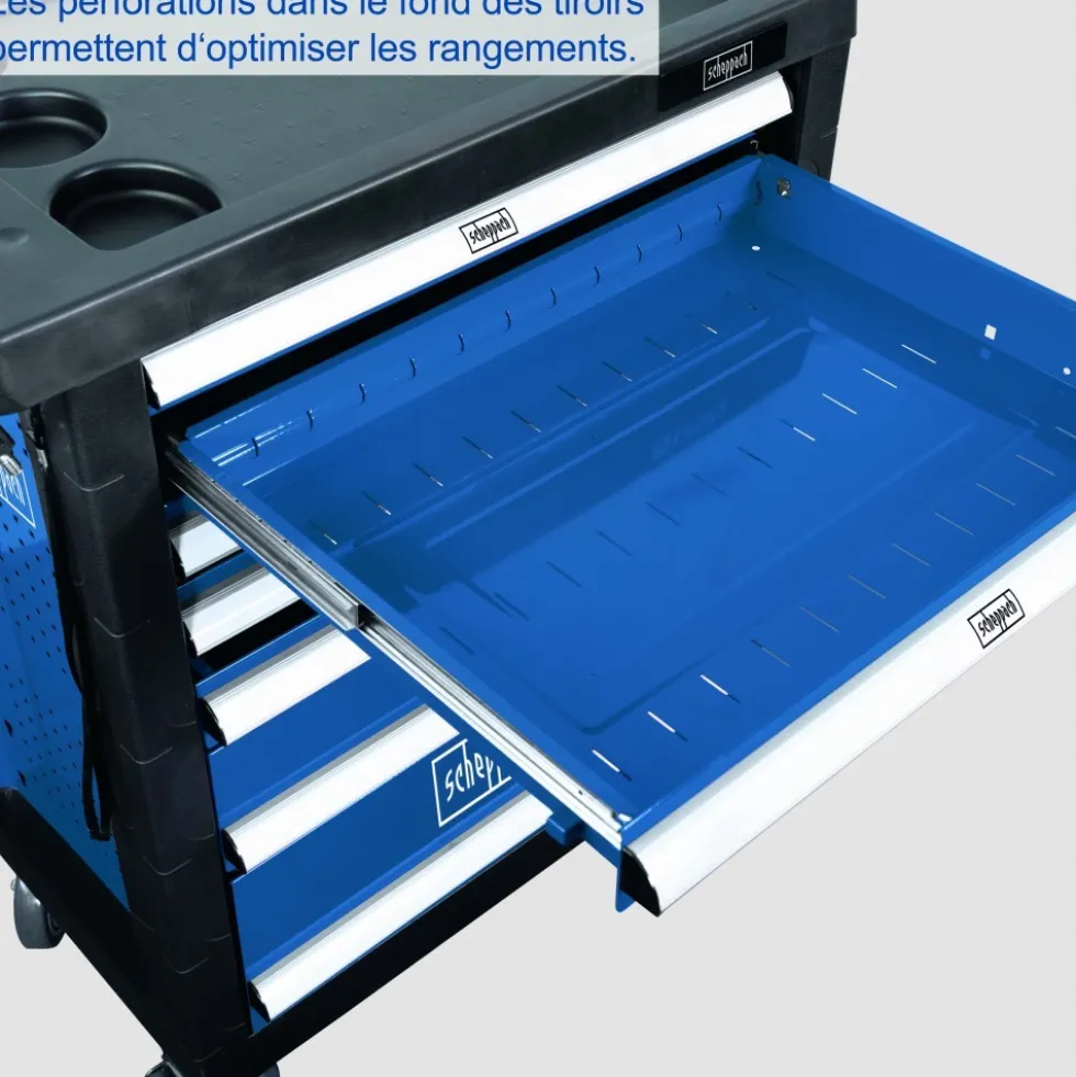 Servante d'atelier 7 tiroirs - charge max 450 kg - TW1100 SCHEPPACH