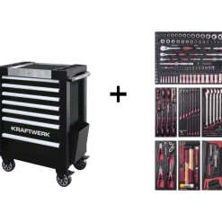 Servante d'atelier 7 tiroirs 189 outils COMPLETO EVA3 - P407 KRAFTWERK