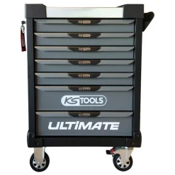 Servante d'atelier ULTIMATE® - 7 tiroirs - noire et grise KS TOOLS