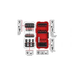 Set de 28 embouts résistants aux chocs S-Case EINHELL