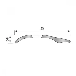 Seuil multi-niveaux en aluminium anodisé naturel à visser - 40x2800 mm DINAC