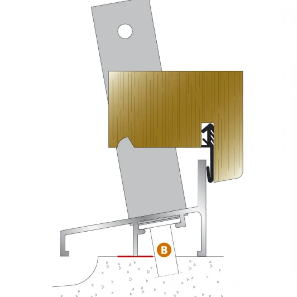 Seuil SPE pour porte d'entrée bois BILCOCQ