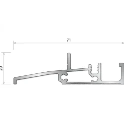 Seuil SP20 pour portes-fenêtres bois BILCOCQ