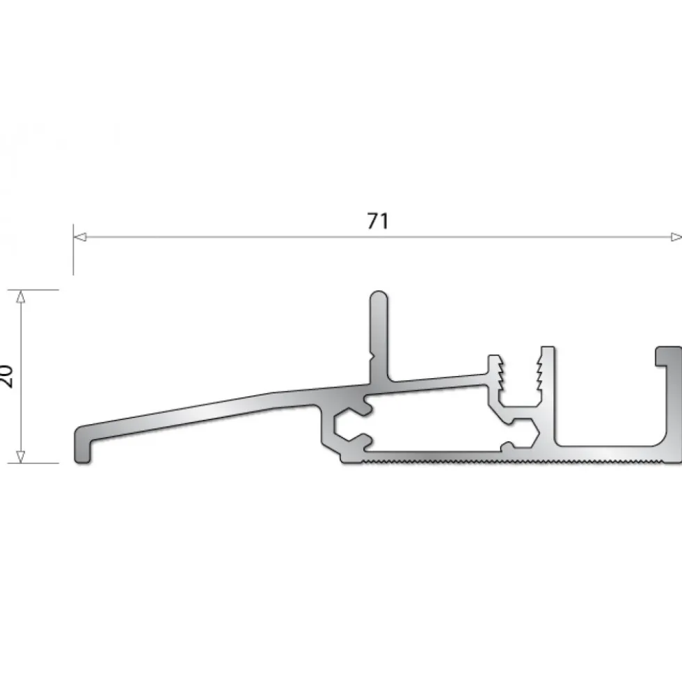 Seuil SP20 pour portes-fenêtres bois BILCOCQ