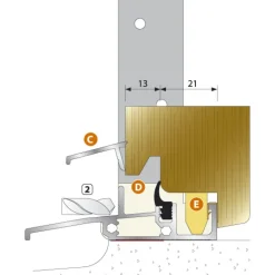 Seuil SP20 pour portes-fenêtres bois BILCOCQ