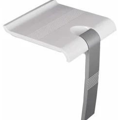 Siège de douche relevable - blanc/gris à béquille automatique - Arsis PELLET ASC