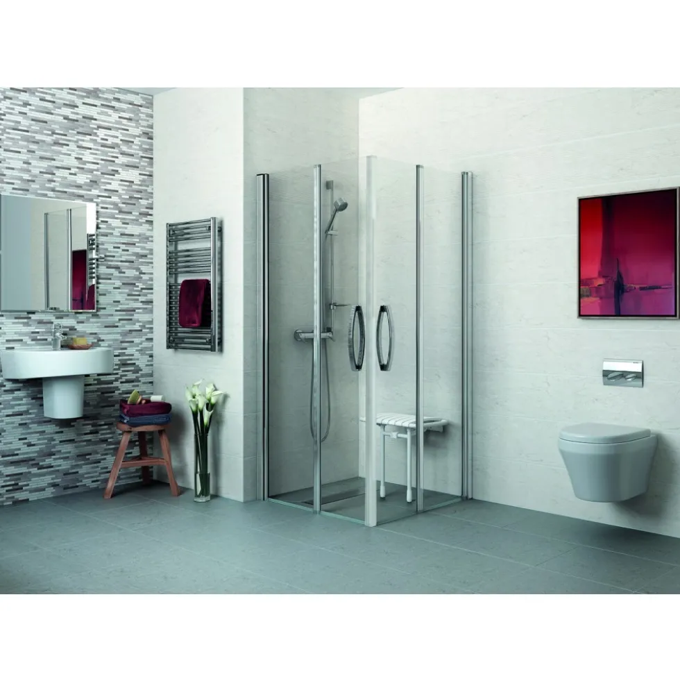 Siège de douche - relevable blanc - Bama AKW INTERNATIONAL