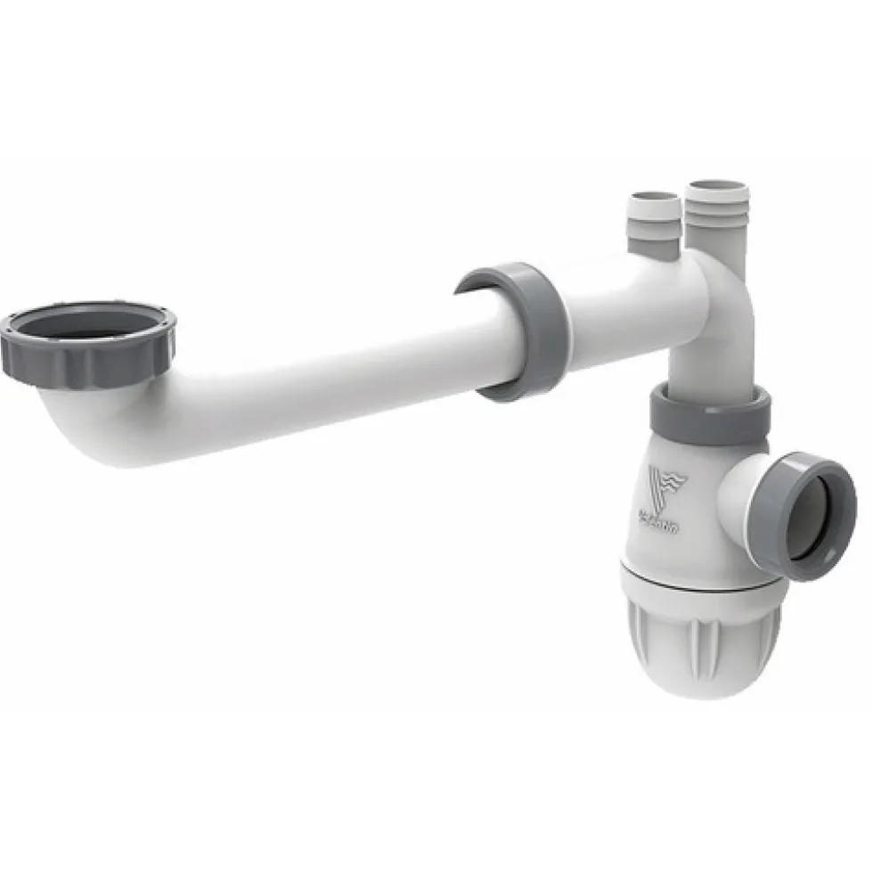 Siphon de lavabo déporté - diamètre 32 mm - gain de place - Connectic VALENTIN
