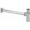 Siphon de lavabo en ABS chromé - sortie murale - Cylindrix VALENTIN