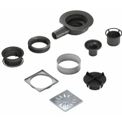 Siphon de sol extra-plat - Faible hauteur - Wedi Fundo Mini Max Wedi