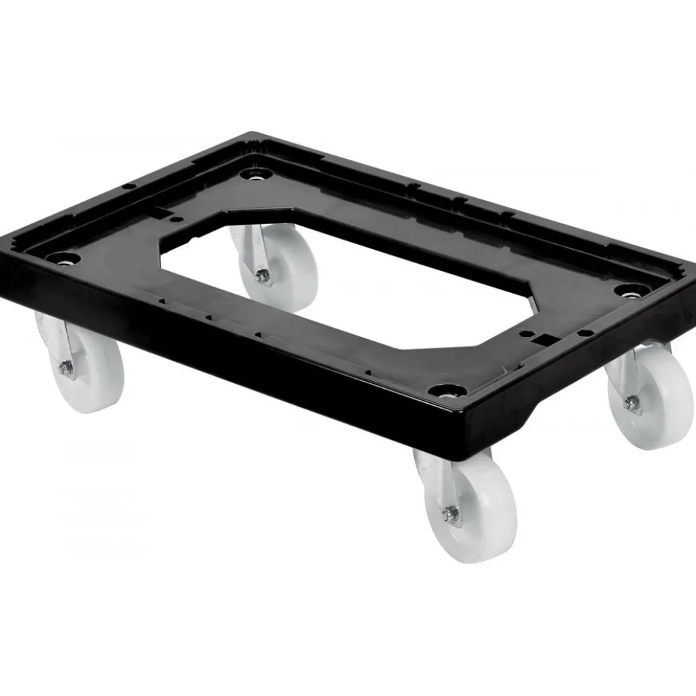 Socle 4 roues pour bacs et caisses 600x400 et 400x300mm - charge maxi 250kg GILAC