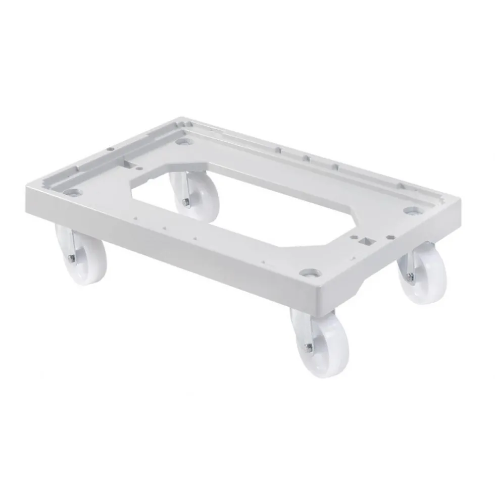 Socle 4 roues pour bacs et caisses 600x400 et 400x300mm - charge maxi 250kg GILAC