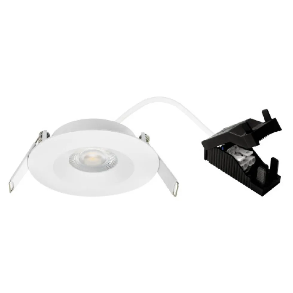 Spot encastré fixe recouvrable - 5W - dimmable - noir ou blanc - Aspen ARIC