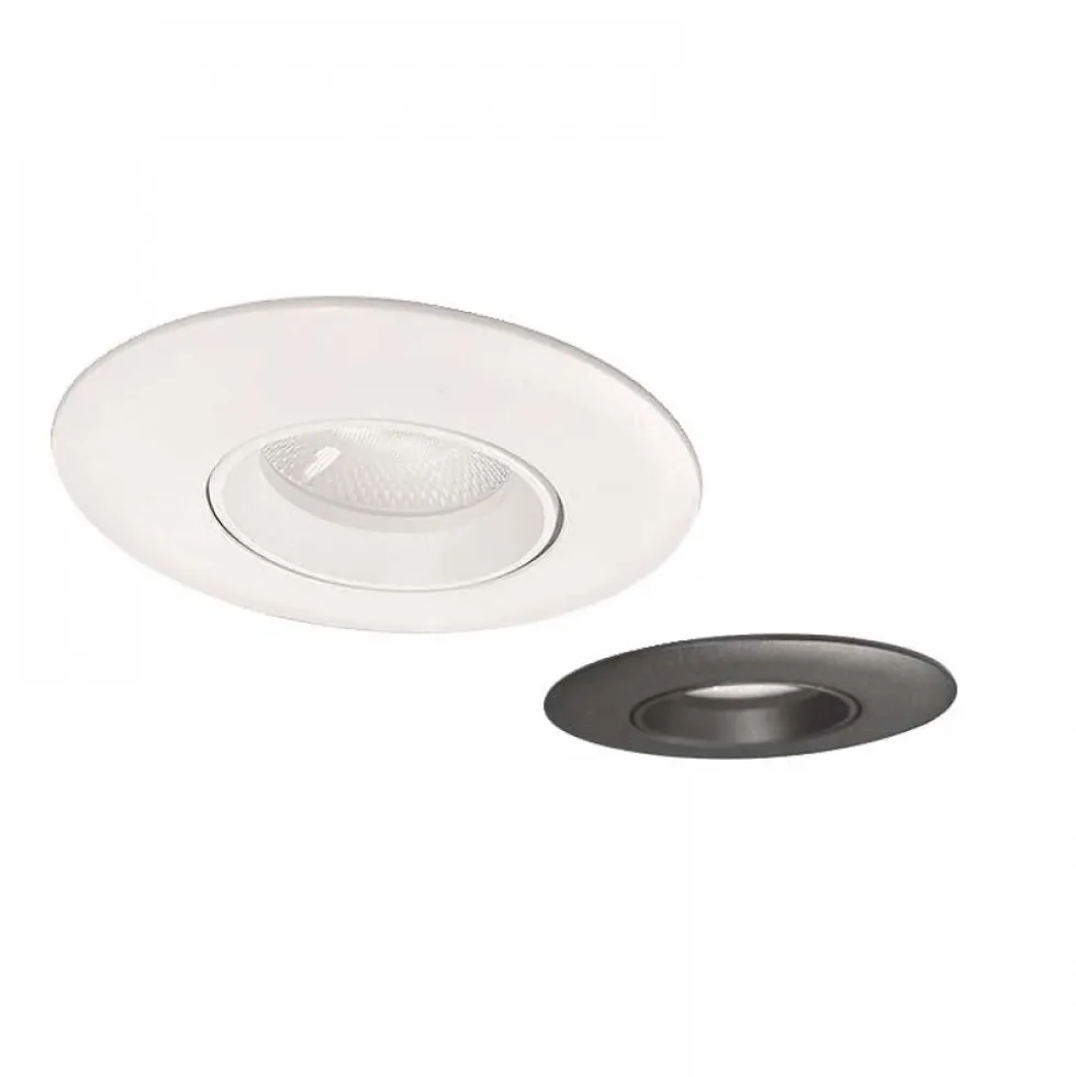 Spot LED encastrable orientable CCT POGO - blanc ou noir Asled