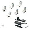Spot LED - encastrable - 12 V - aluminium - kit de 6 - Alcor EMUCA